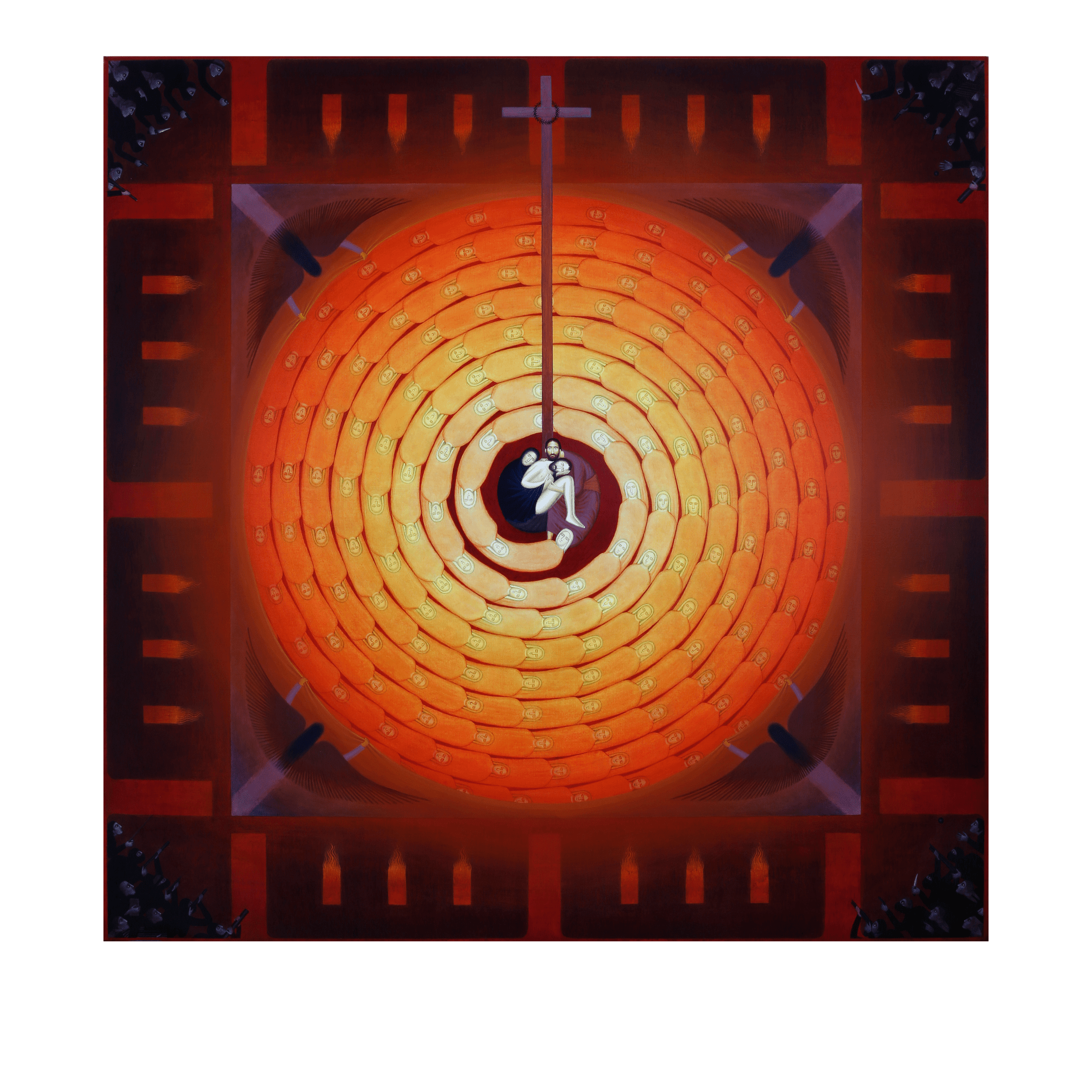 Ansicht des Kreuzes am letzten Tag